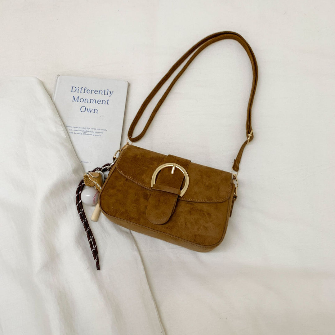 Elegant Suede Crossbody Purse