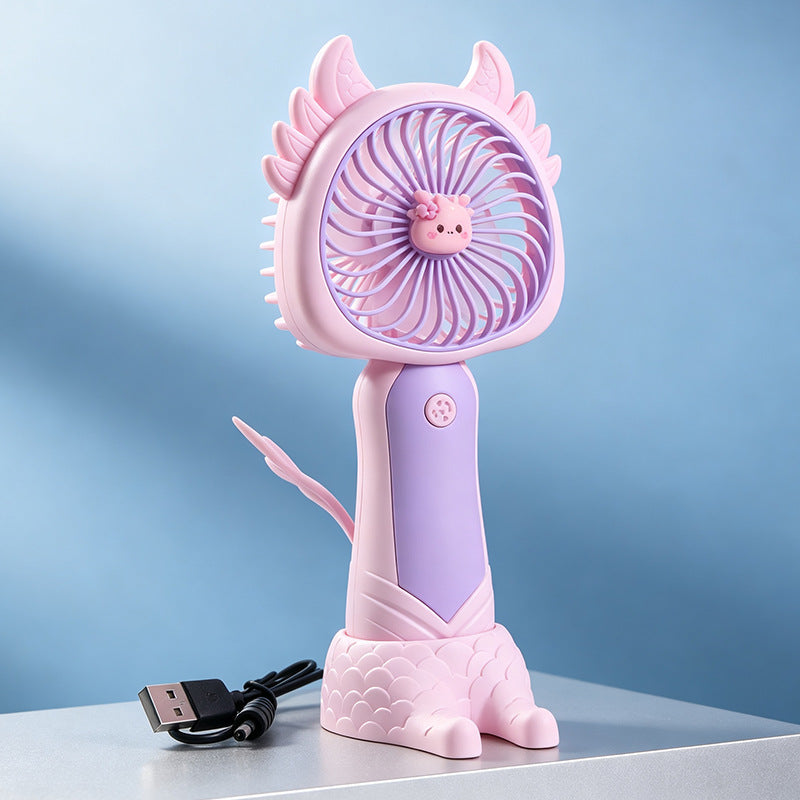 Ladies Portable Mini Handheld Fan with Cat Ears Kalsten