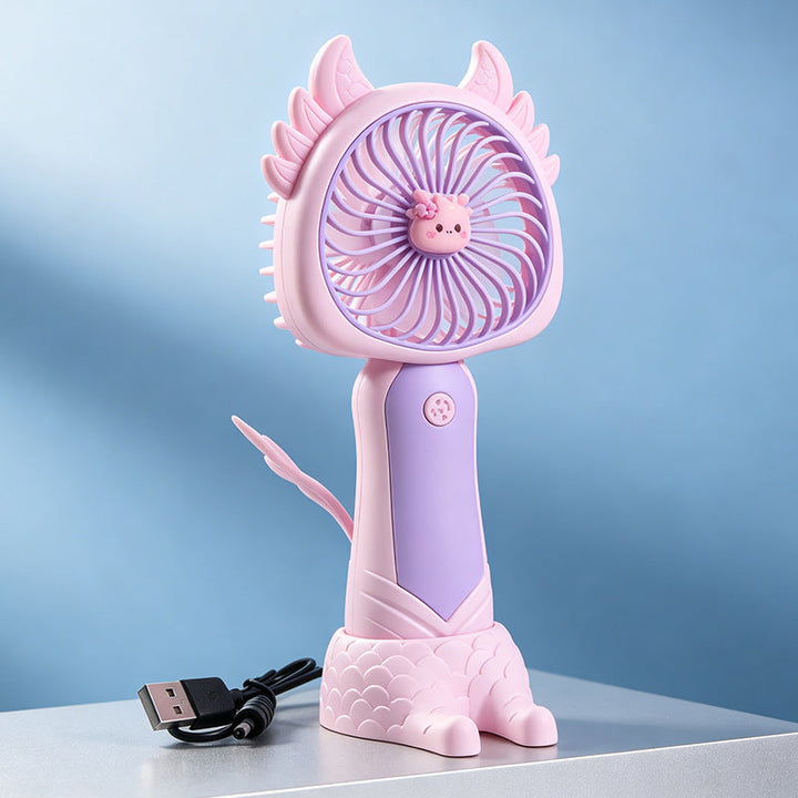 Ladies Portable Mini Handheld Fan with Cat Ears Kalsten