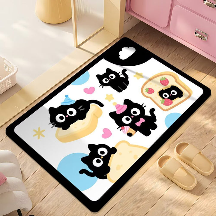 Cute Cartoon Dog Shower Mat Kalsten