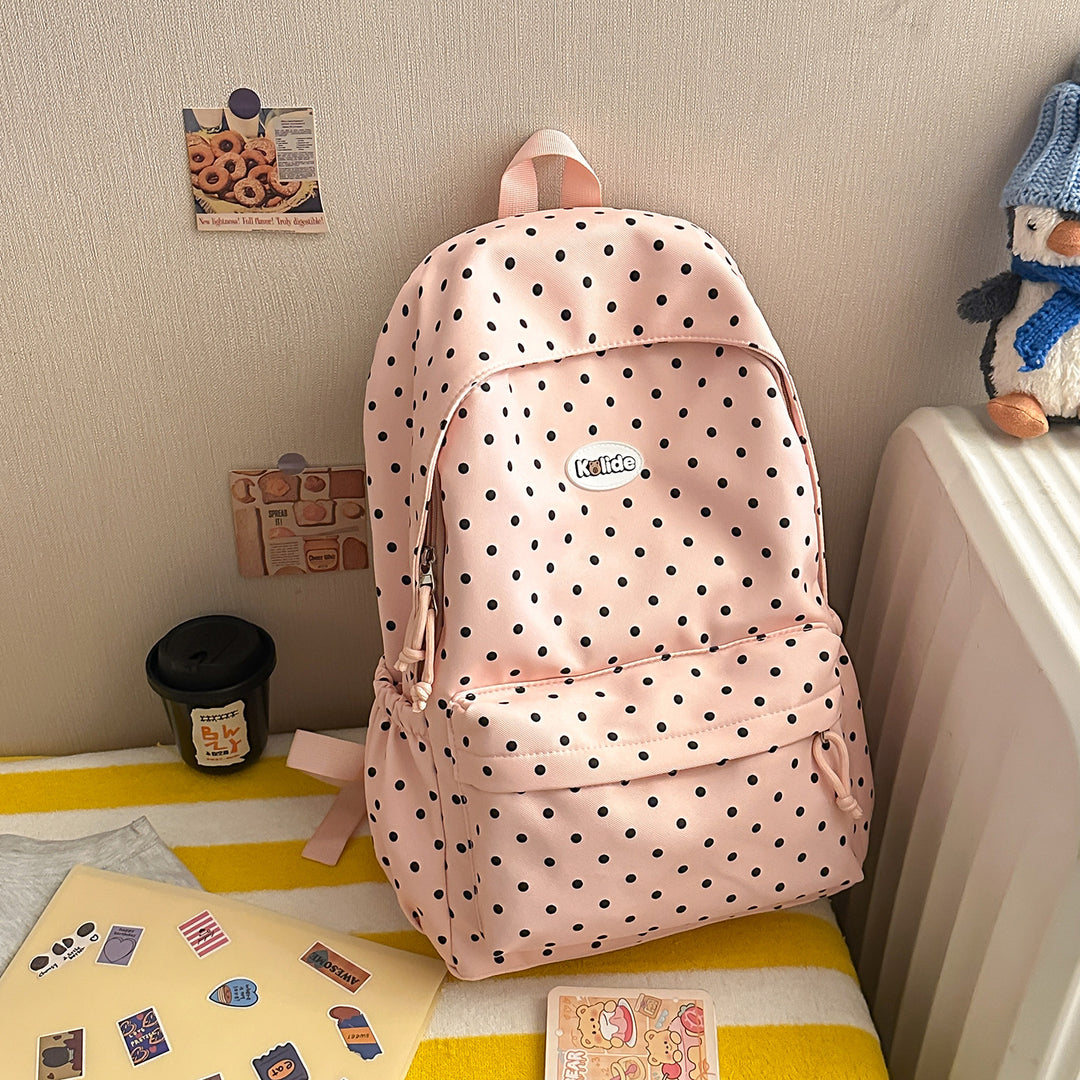Stylish Polka Dot Lightweight Backpack Kalsten
