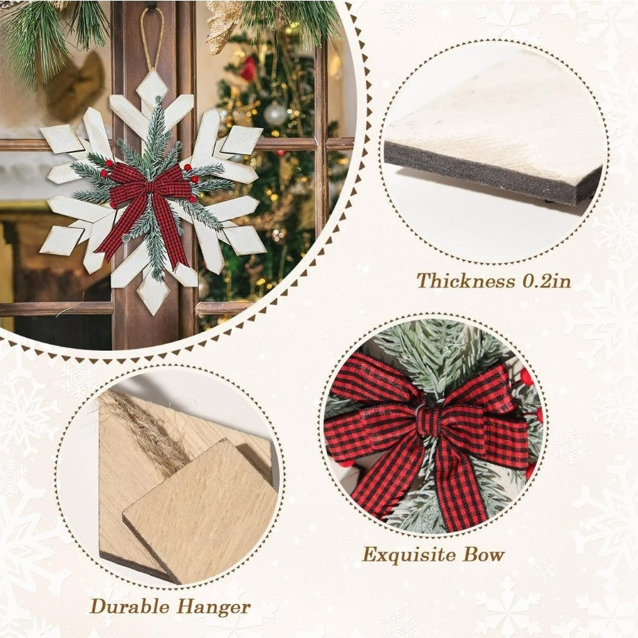 Winter-Themed Snowflake Wall Decor