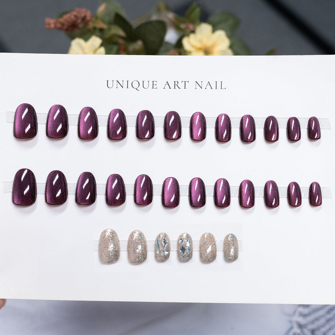 High Shine Press-On Nail Art