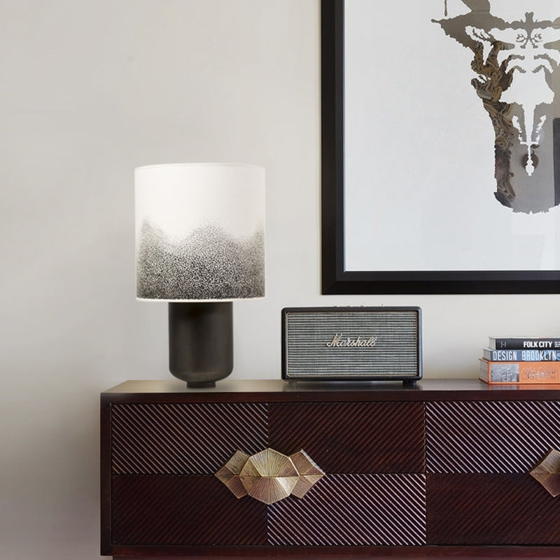 Modern Table Lamp with Textured Shade