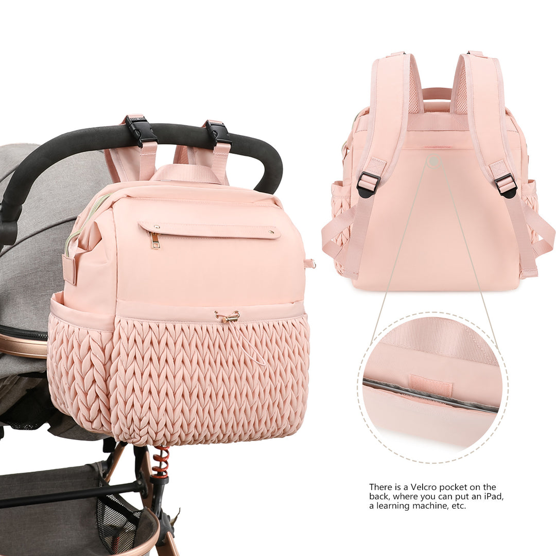 Fashionable backpack with braided design Kalsten