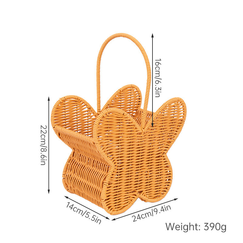Butterfly-Shaped Woven Storage Basket Kalsten