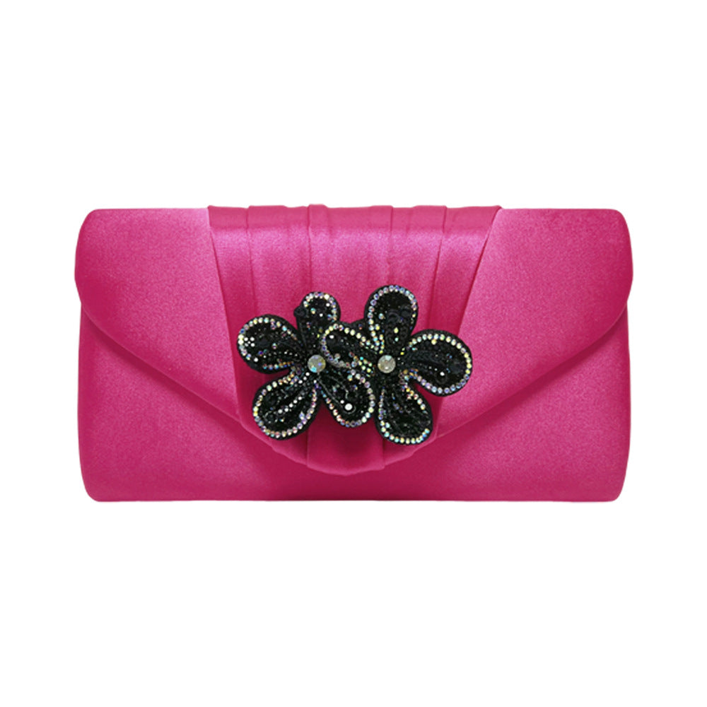 Elegant Floral Embellished Clutch