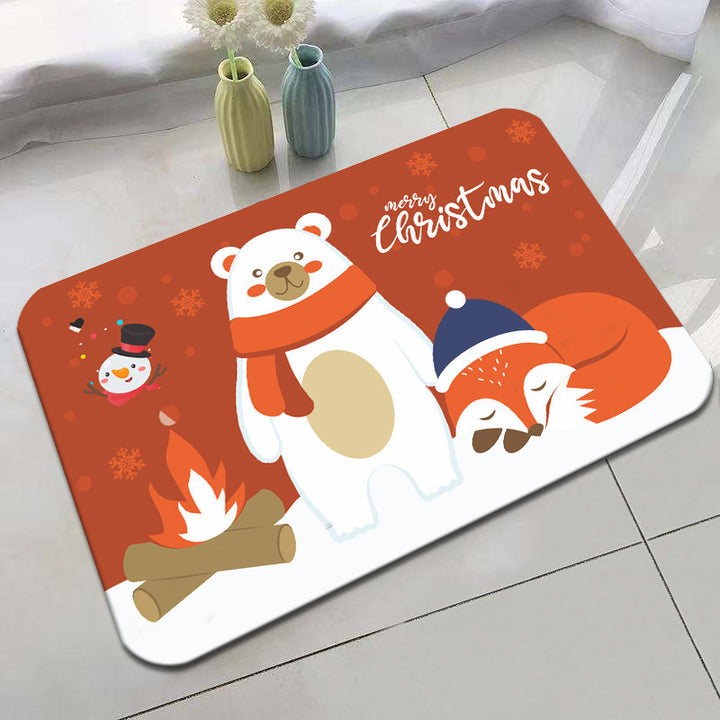Festive Holiday-Themed Bath Mat Kalsten