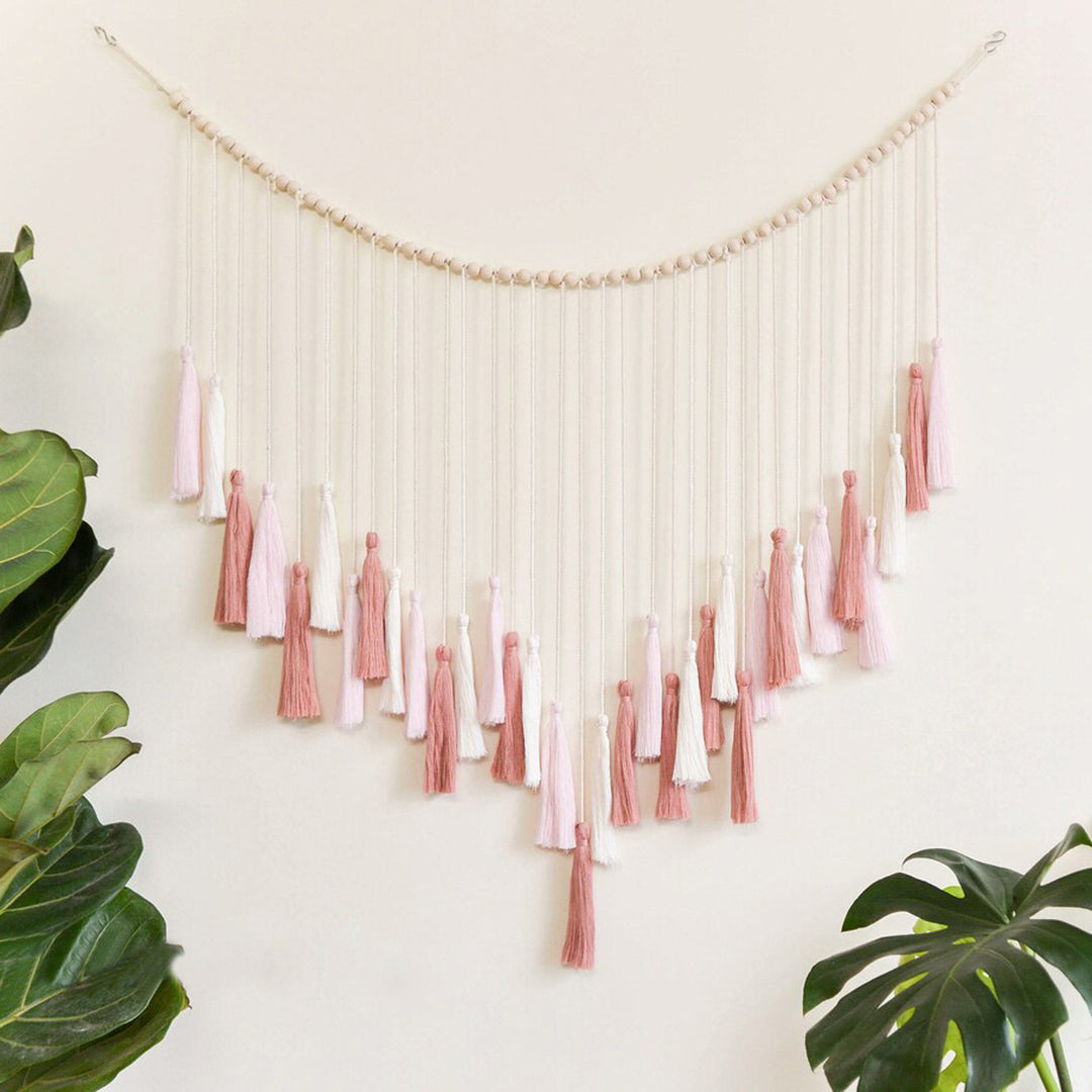 Decorative Macrame Wall Hanging with Tassels Kalsten
