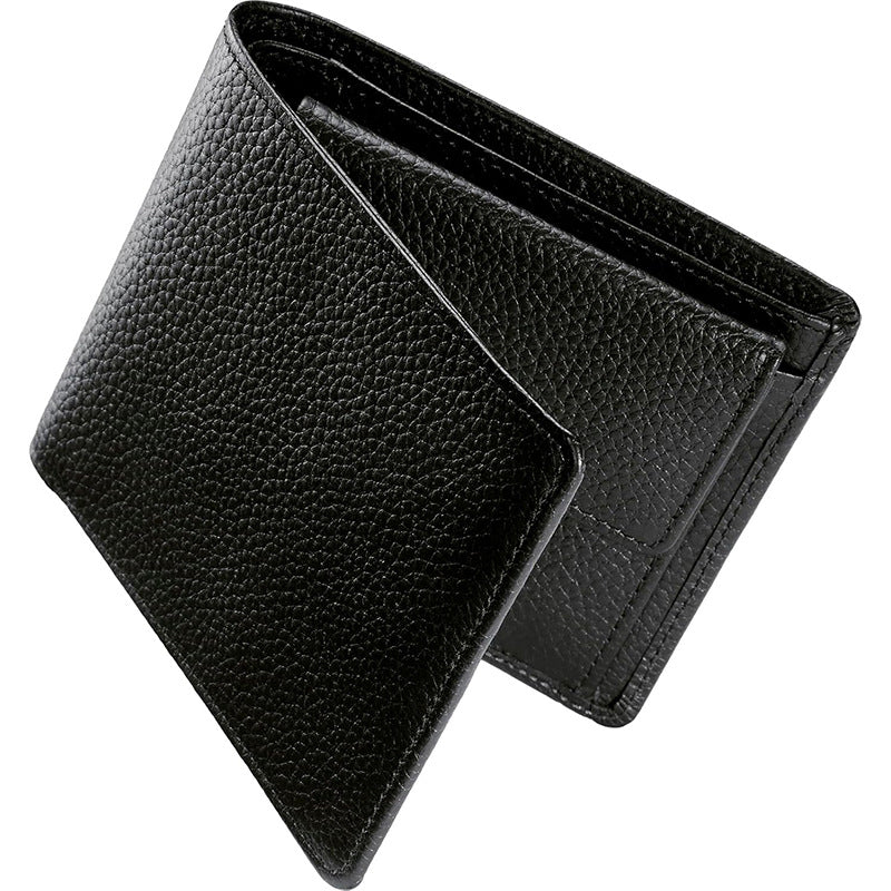 Textured Bi-Fold Leather Wallet Kalsten