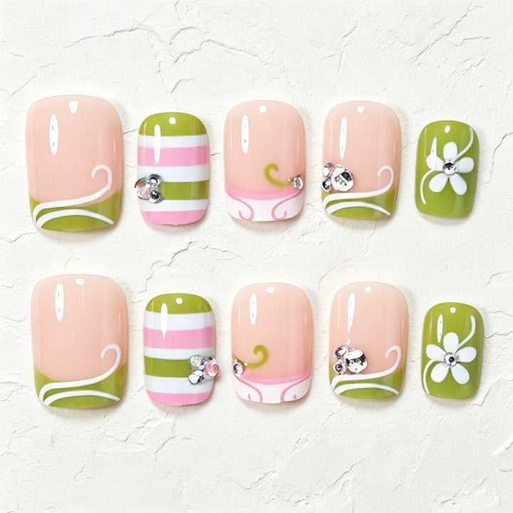Decorative Press-On Nail Art Tips Kalsten