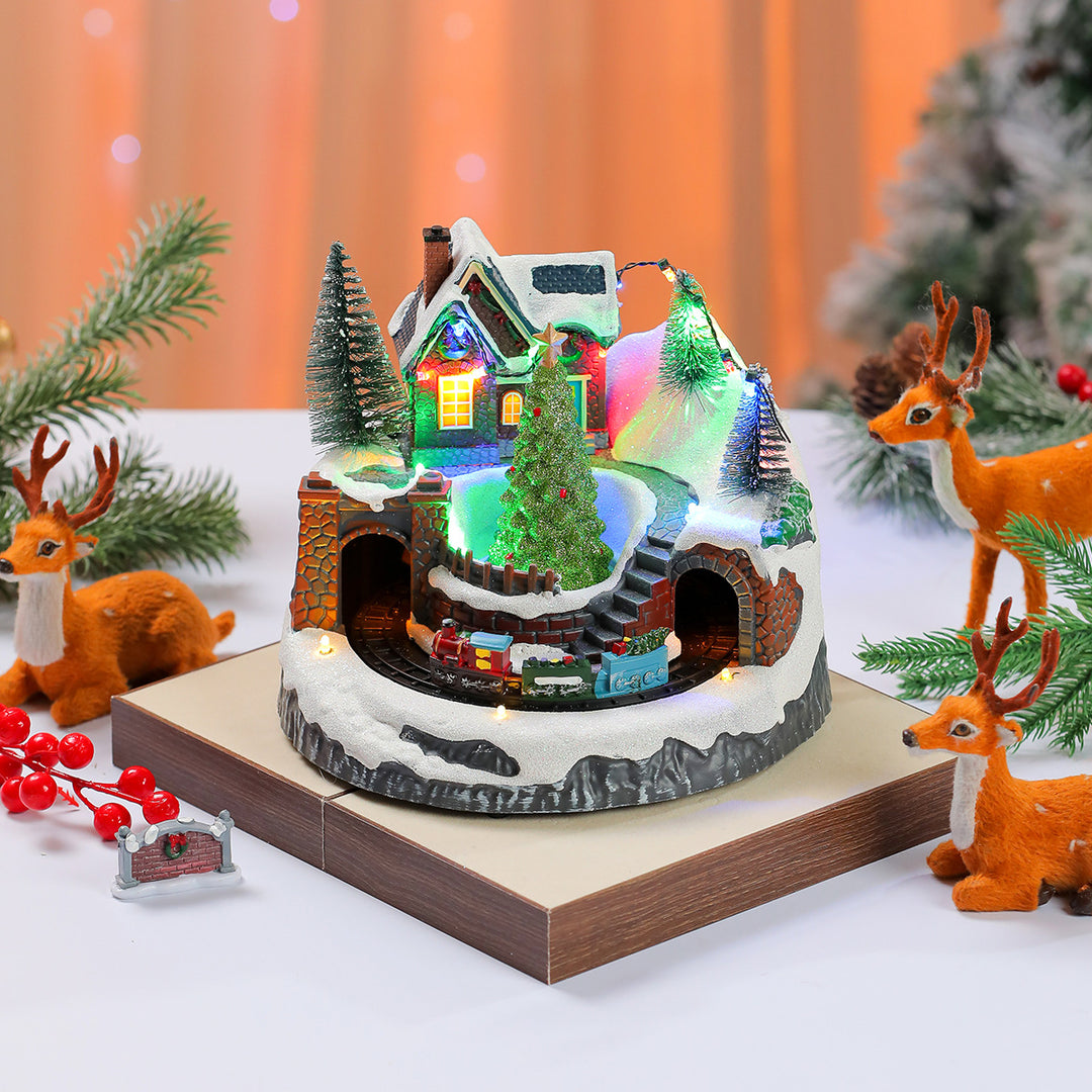 LED Light-Up Christmas Village Display Kalsten