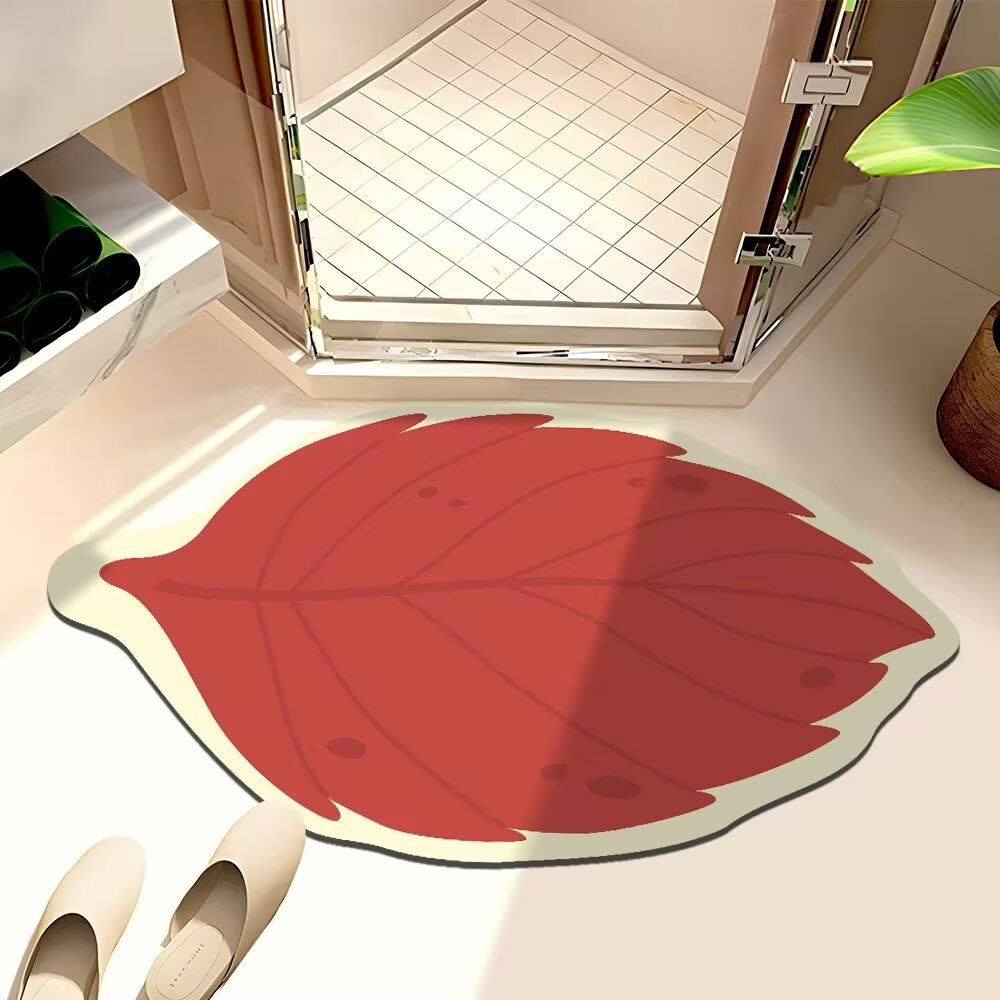 Leaf-Shaped Bath Mat Kalsten