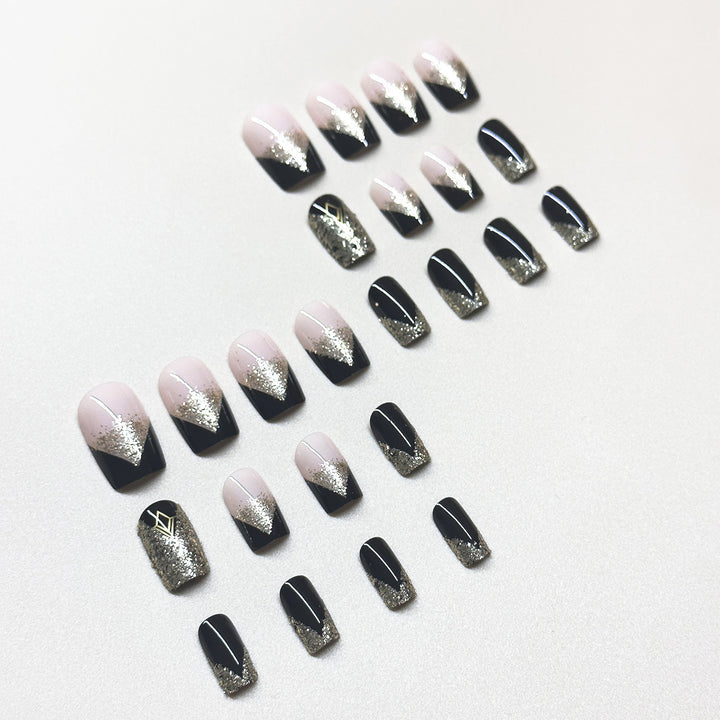 Glittery Acrylic Nail Extensions Kalsten