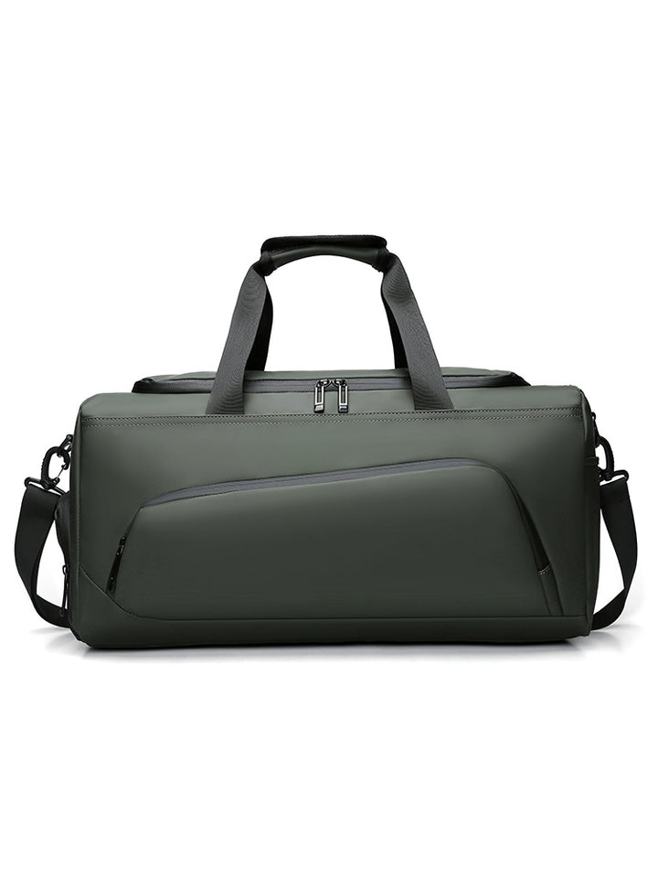 Sporty travel bag with extendable main compartment and multiple organizing pockets Kalsten