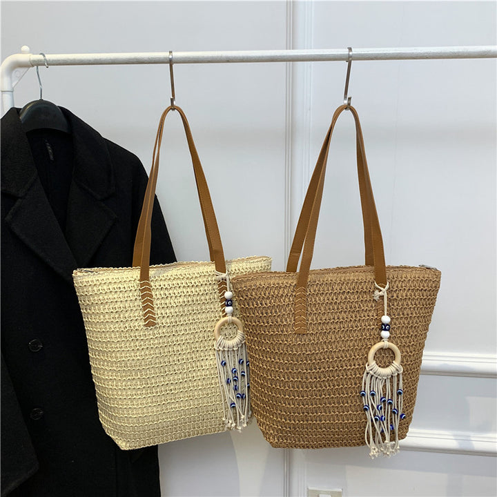 Handcrafted Straw Tote Bag