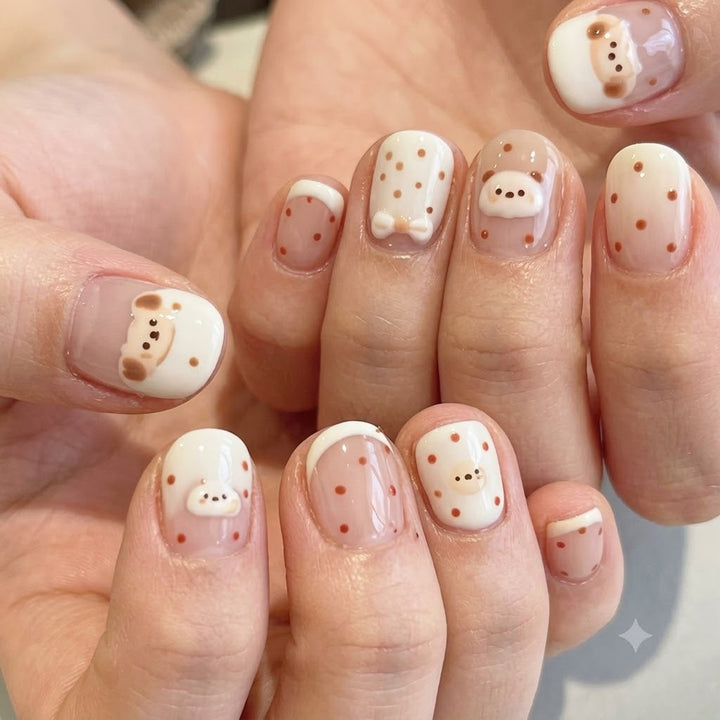 Cute Character-Inspired Press-On Nail Set