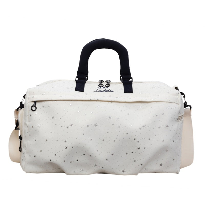 Star-Patterned Multi-Functional Duffle Bag