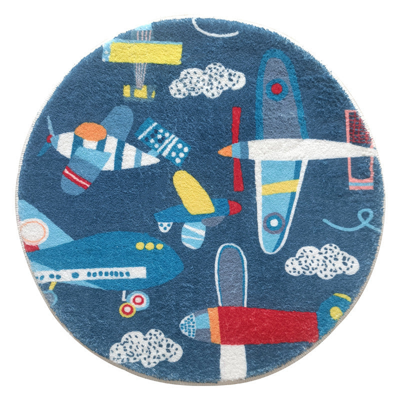 Rabbit-Themed Round Area Rug Kalsten