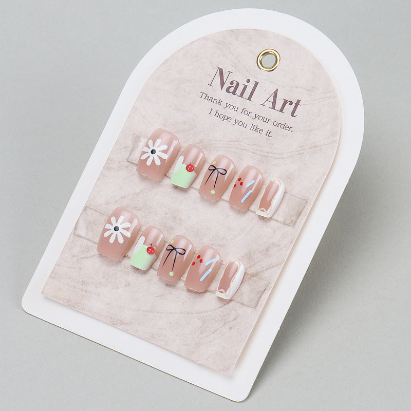Floral-Themed Press-On Nail Set Kalsten