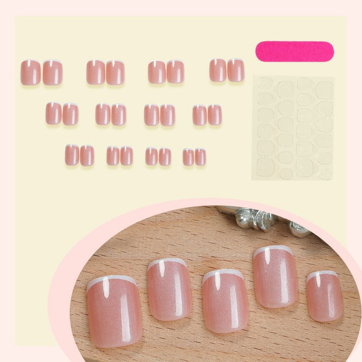 Artificial nail set with gentle petal finish and flexible fit Kalsten