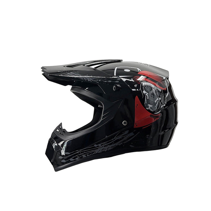 full-face motocross helmet with extended visor and reinforced chin guard Kalsten