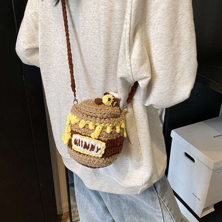 Fun Crochet Honey Jar Mini Bag