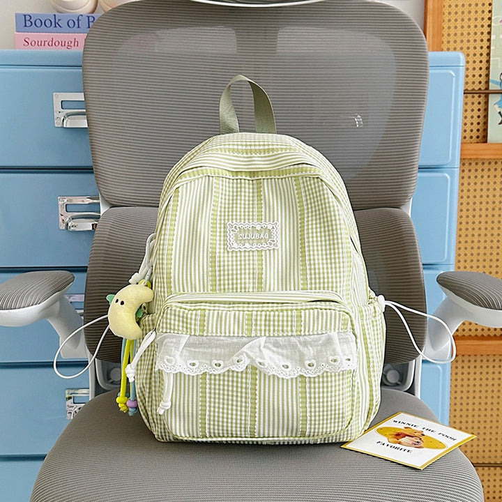 Cute Plaid Design Backpack Kalsten