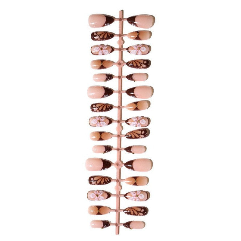 Artificial nail set with exquisite floral designs Kalsten