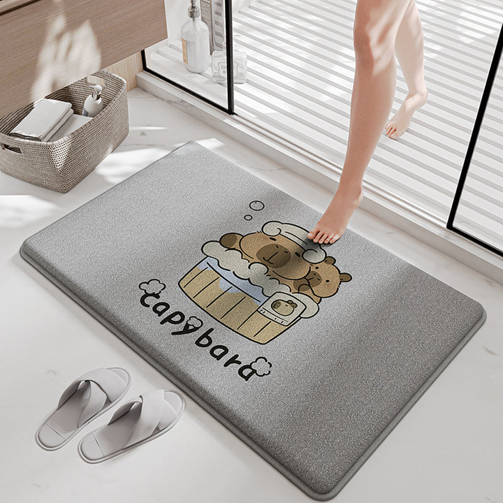Funny Cartoon Bath Mat Kalsten