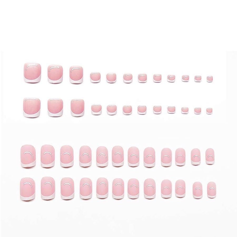 Elegant French Tip Nail Set Kalsten