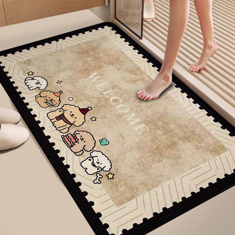 Cute Cat-Themed Bathroom Mat