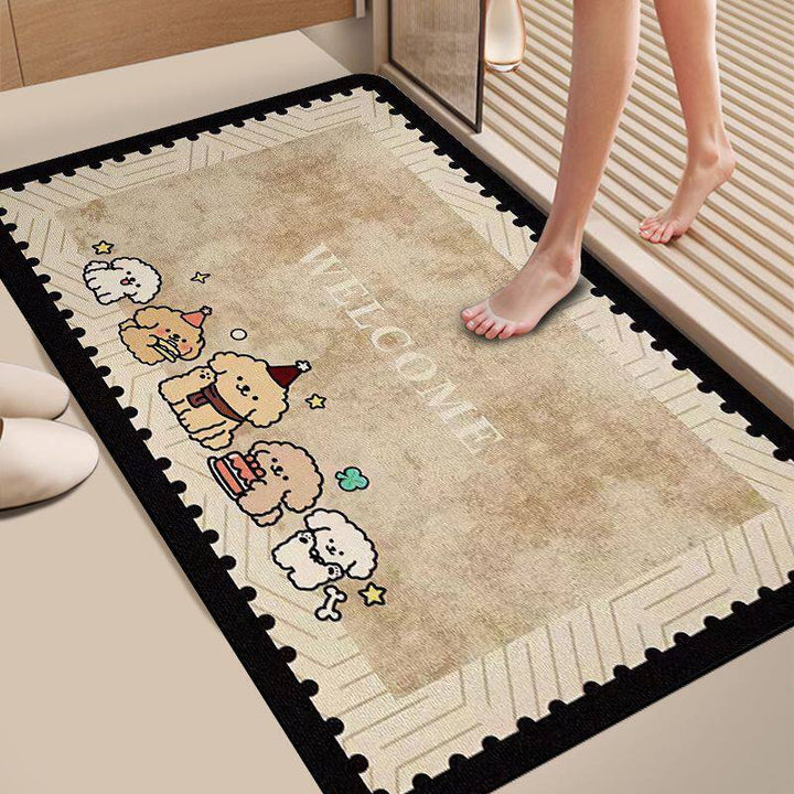 Cute Cat-Themed Bathroom Mat