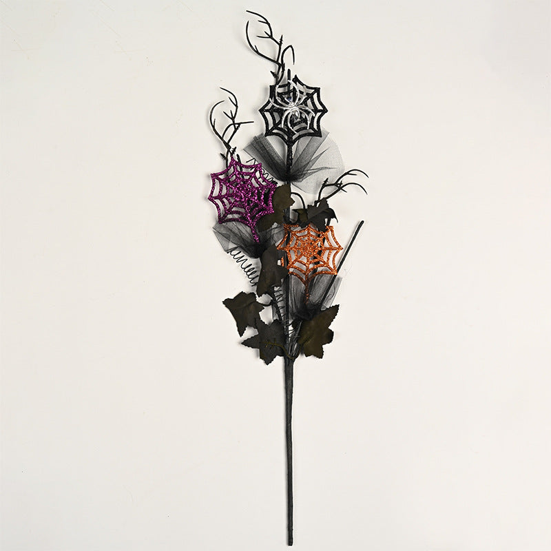 Creepy Halloween decoration with eyes and glitter