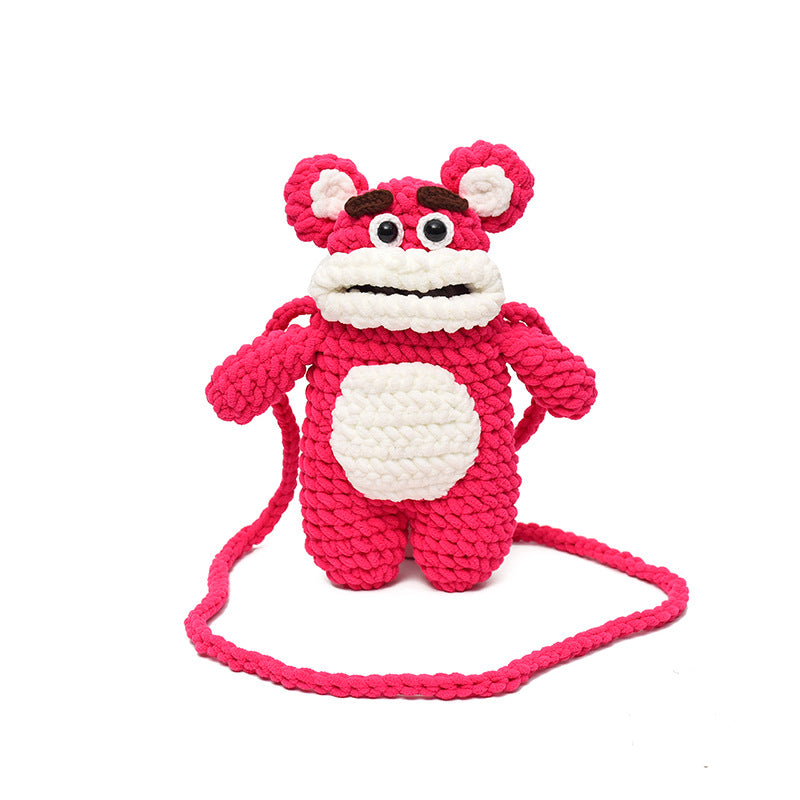 Cute Character Plush Crossbody Bag