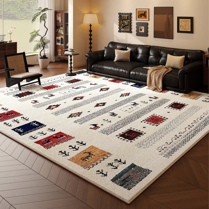Multi-Pattern Decorative Area Rug Kalsten