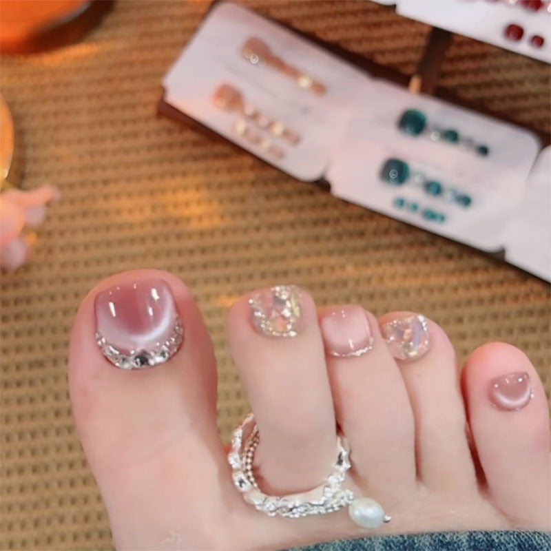 Decorative Rhinestone Pedicure Nail Art  1791110398