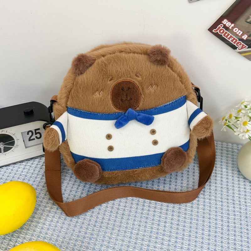 Cozy plush handbag in animal design Kalsten