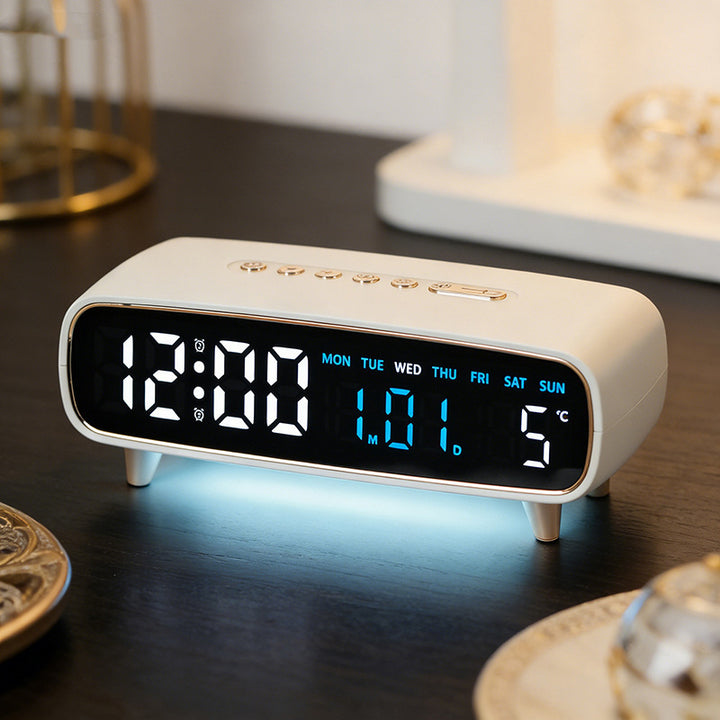 Digital radio alarm clock with temperature and date display Kalsten