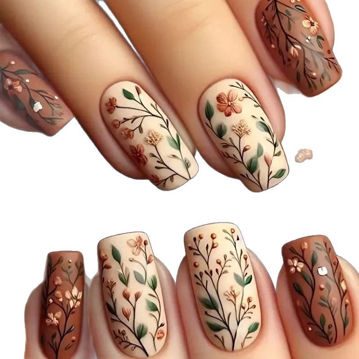 Floral Acrylic Nail Art Enhancements Kalsten 1789915509