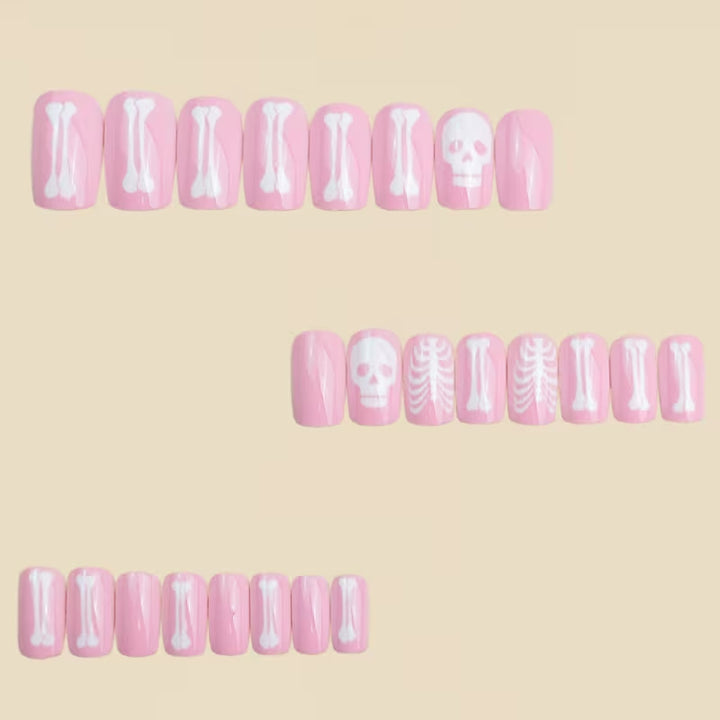Halloween-Themed Skeleton Nail Art Kalsten