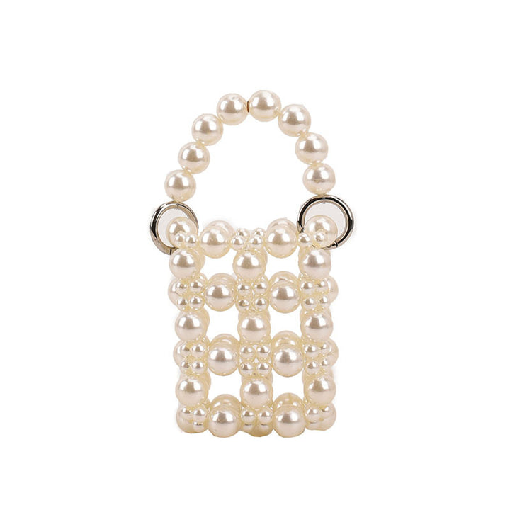 Elegant Pearl-Embellished Evening Handbag