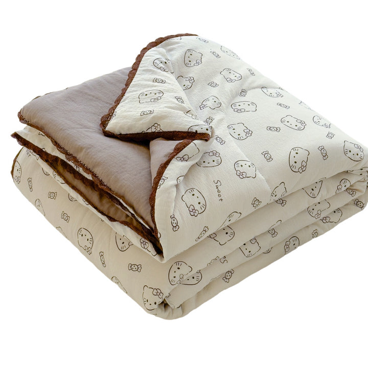 Ladies comfort duvet with delicate floral pattern and high-quality filling Kalsten