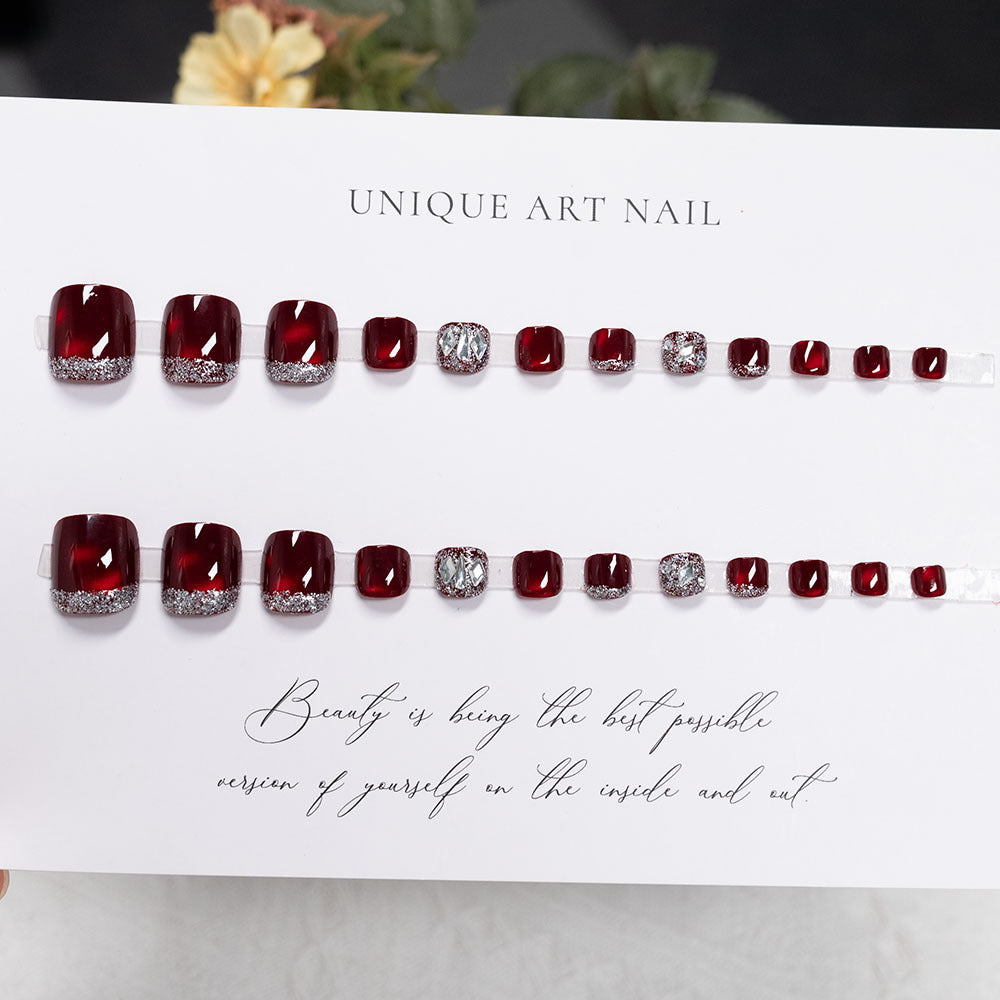 Decorative Glitter Pedicure Nail Art  1791110449