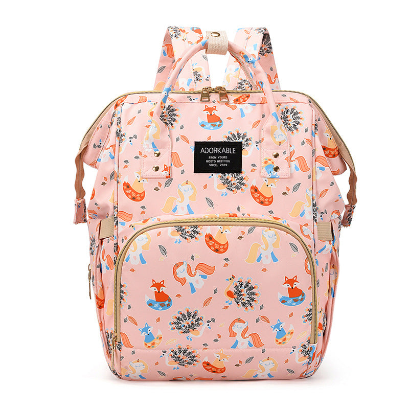 Playful Unicorn Print Diaper Backpack Kalsten