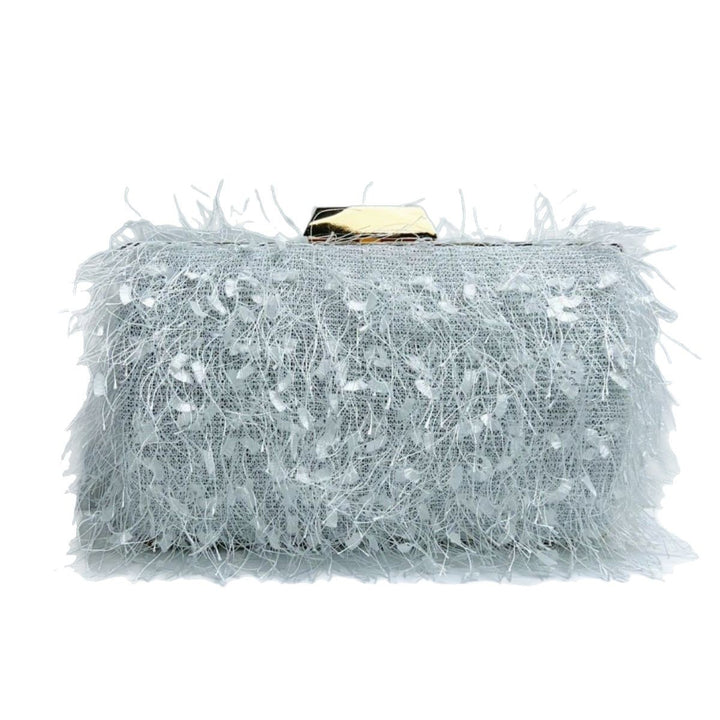 Textured Fringed Evening Purse