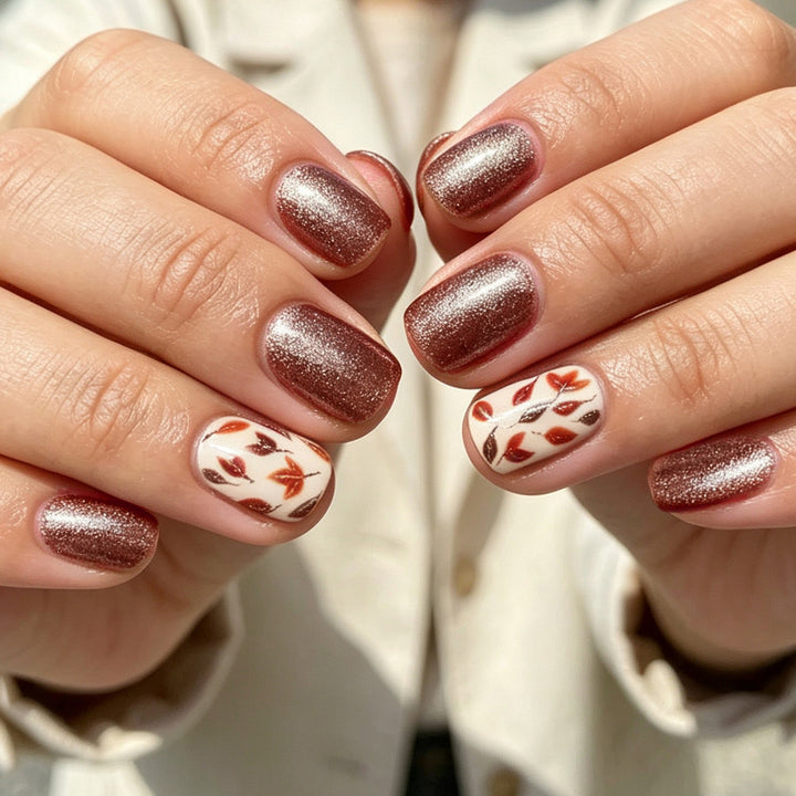 Decorative Fall-Inspired Nail Art Kalsten