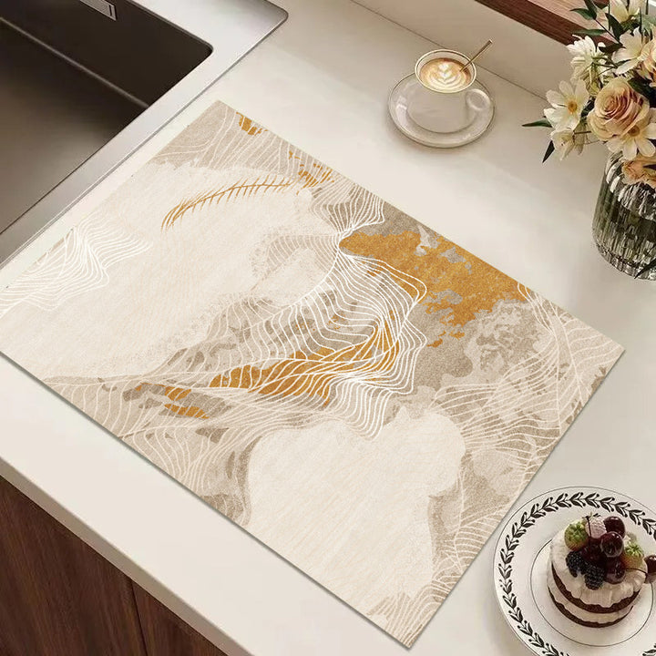 Abstract Geometric Kitchen Mat Kalsten