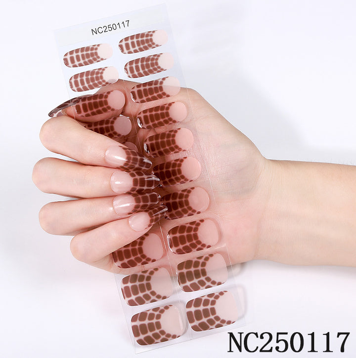 Stylish Faux Animal Print Nail Wraps