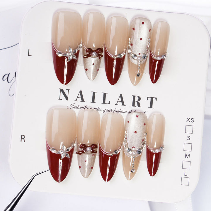 Floral and Butterfly Design Press-On Nails Kalsten